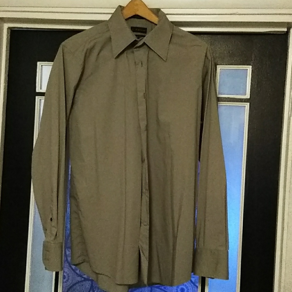 J Ferrar Size 16 mens dress shirt Stretch Poplin